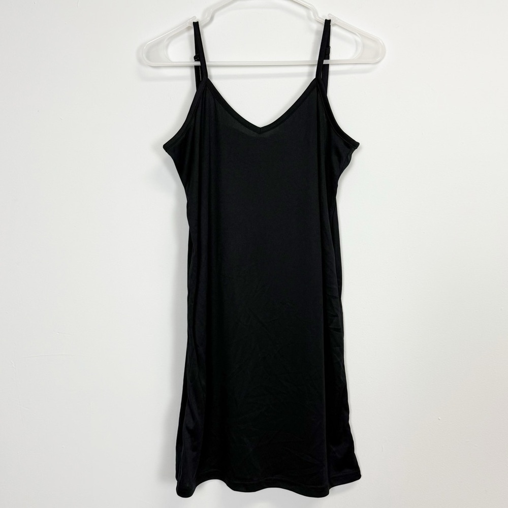 Bobeau Mini Slip Dress Womens Medium Black Adjustable Straps